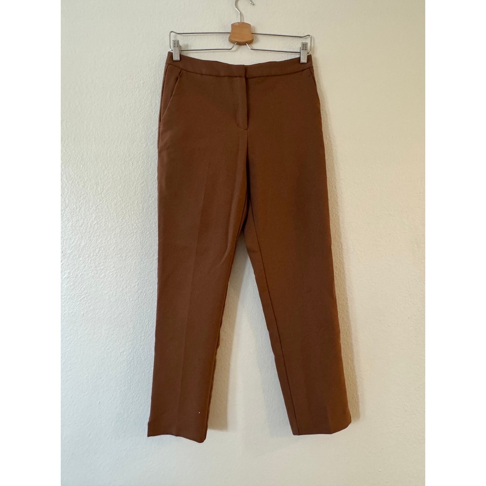 Love Tree Dress Pants Ankle Slit Stretch Trousers Size M Brown Excellent